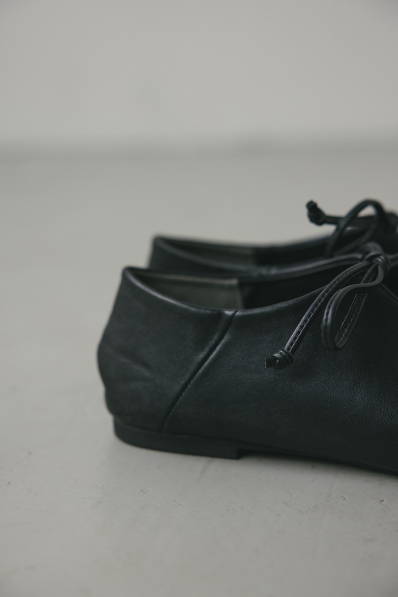 レースアップフラットシューズ 詳細画像 BLK 8