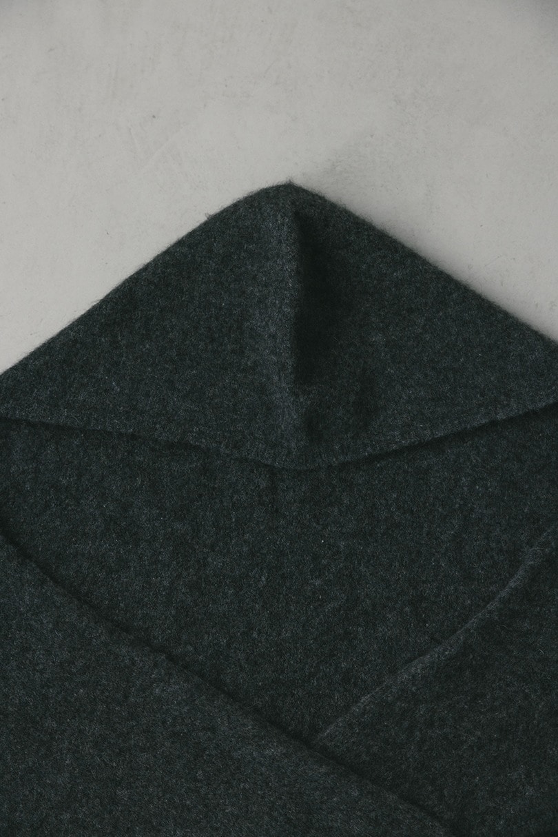 アンゴラミックスフーディースカーフ 詳細画像 GRY 8