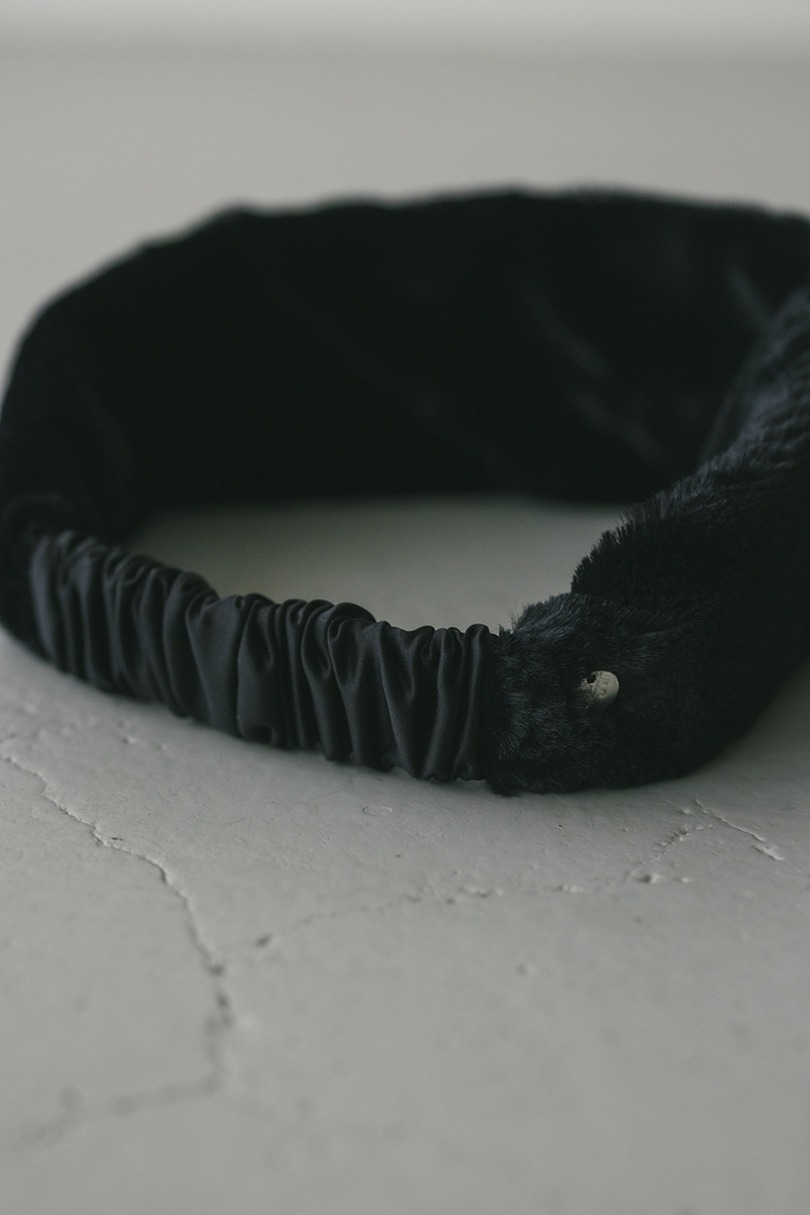 エコファーヘアバンド 詳細画像 BLK 6