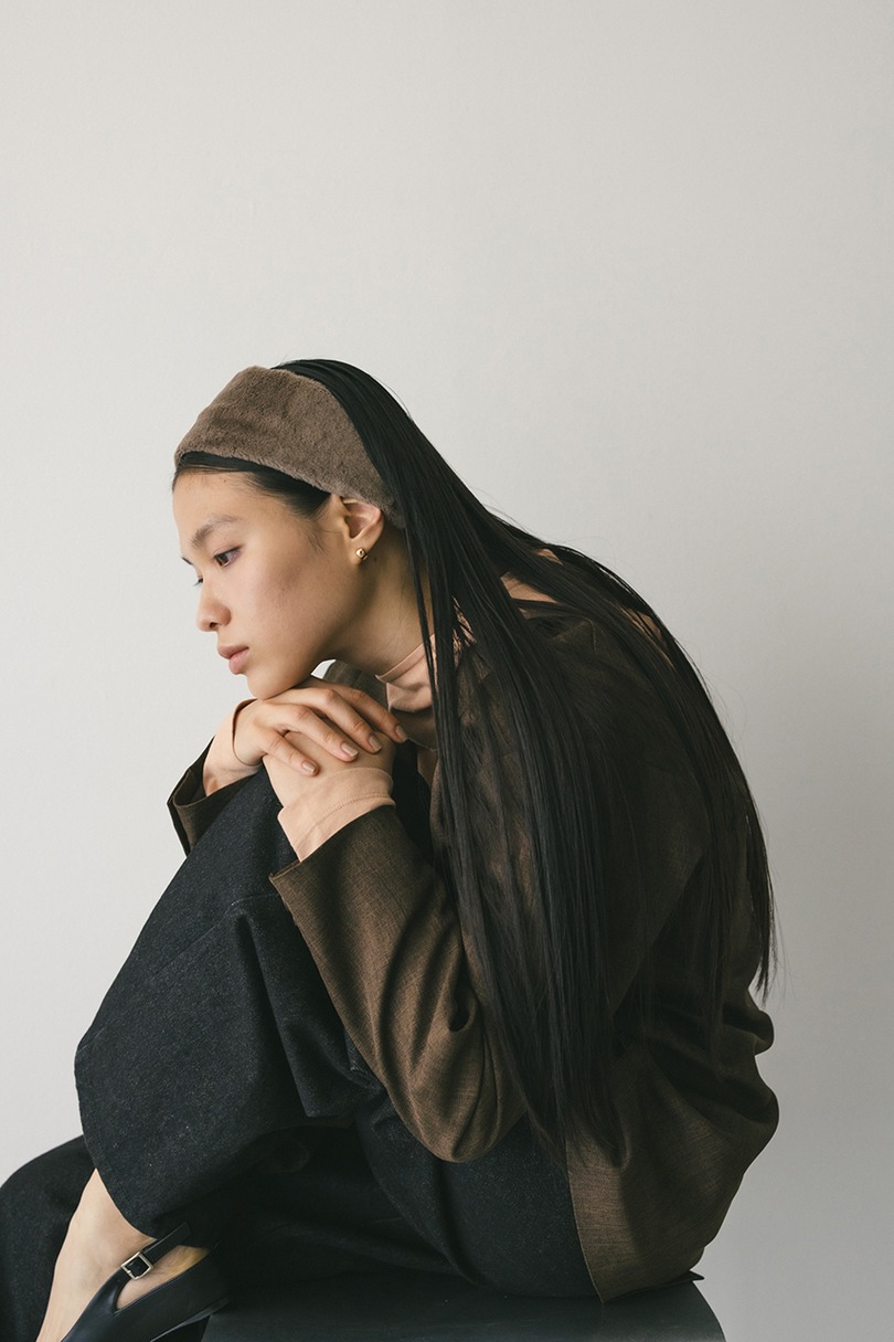 エコファーヘアバンド 詳細画像 L/BRN 2