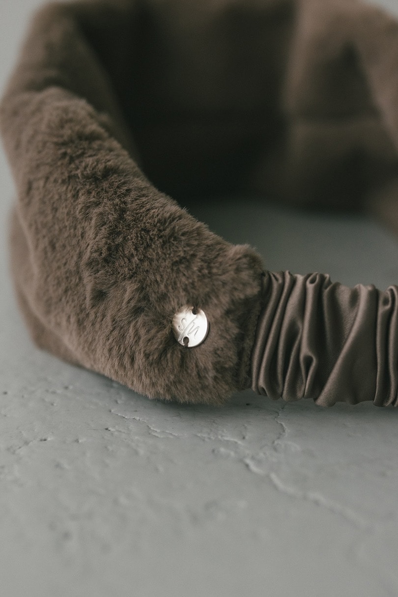 エコファーヘアバンド 詳細画像 L/BRN 5