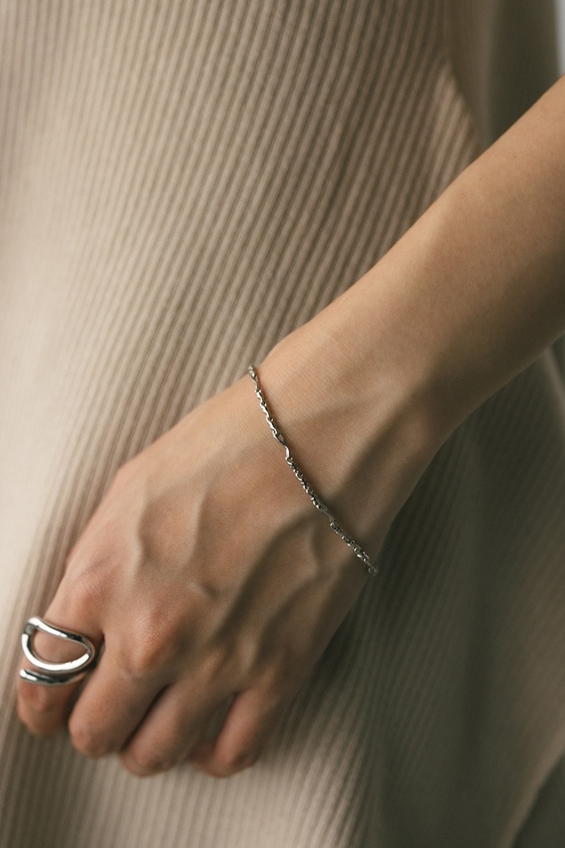 ミックスチェーンブレスレット 詳細画像 SLV 2