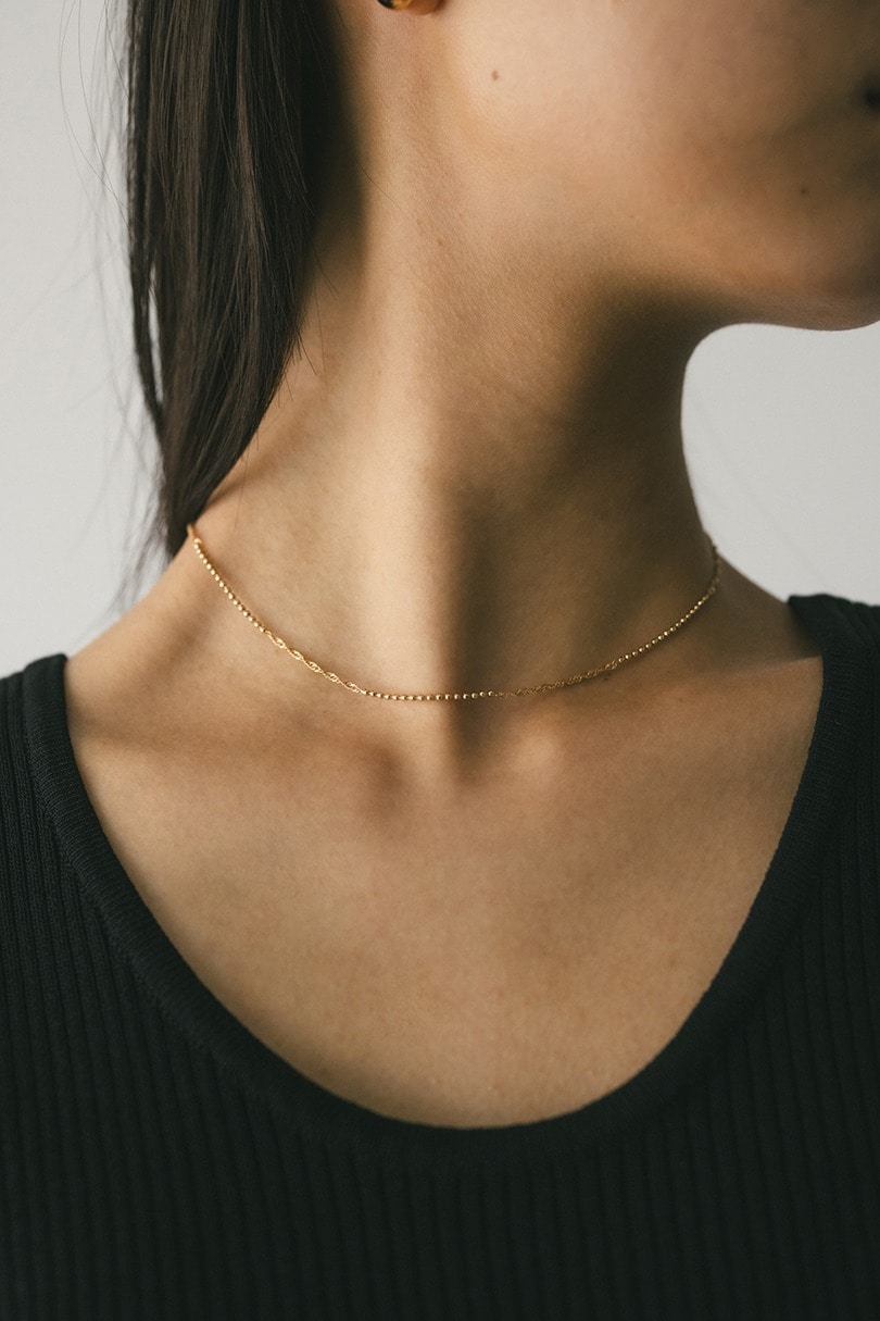 グレインチェーンネックレス 詳細画像 GLD 2