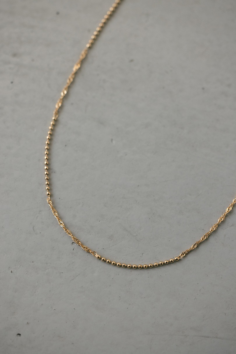 グレインチェーンネックレス 詳細画像 GLD 5