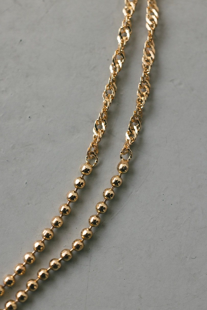 グレインチェーンネックレス 詳細画像 GLD 6