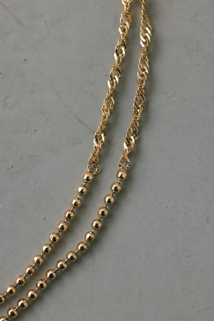 グレインチェーンネックレス 詳細画像 GLD 7