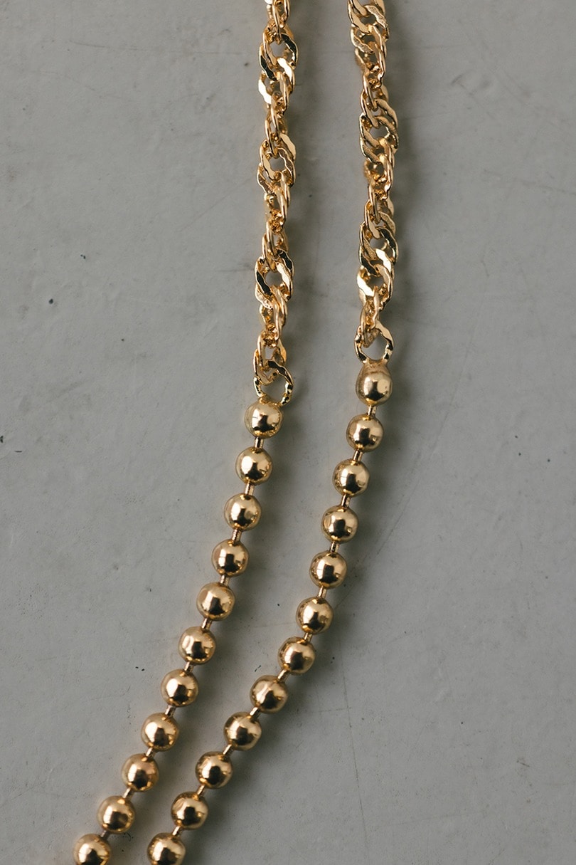 グレインチェーンネックレス 詳細画像 GLD 8