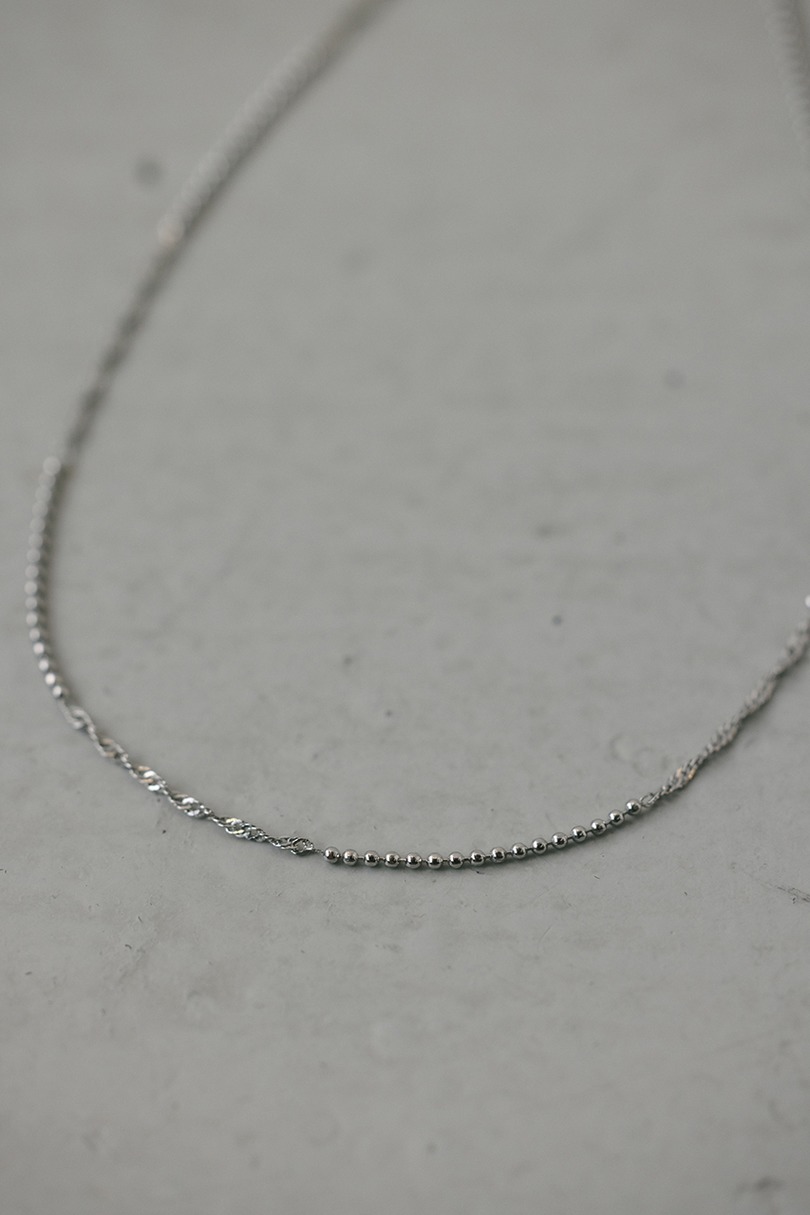 グレインチェーンネックレス 詳細画像 SLV 5