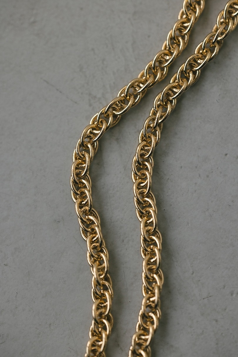 ツイストチェーンネックレス 詳細画像 GLD 10