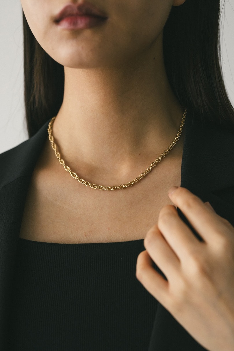 ツイストチェーンネックレス 詳細画像 GLD 2