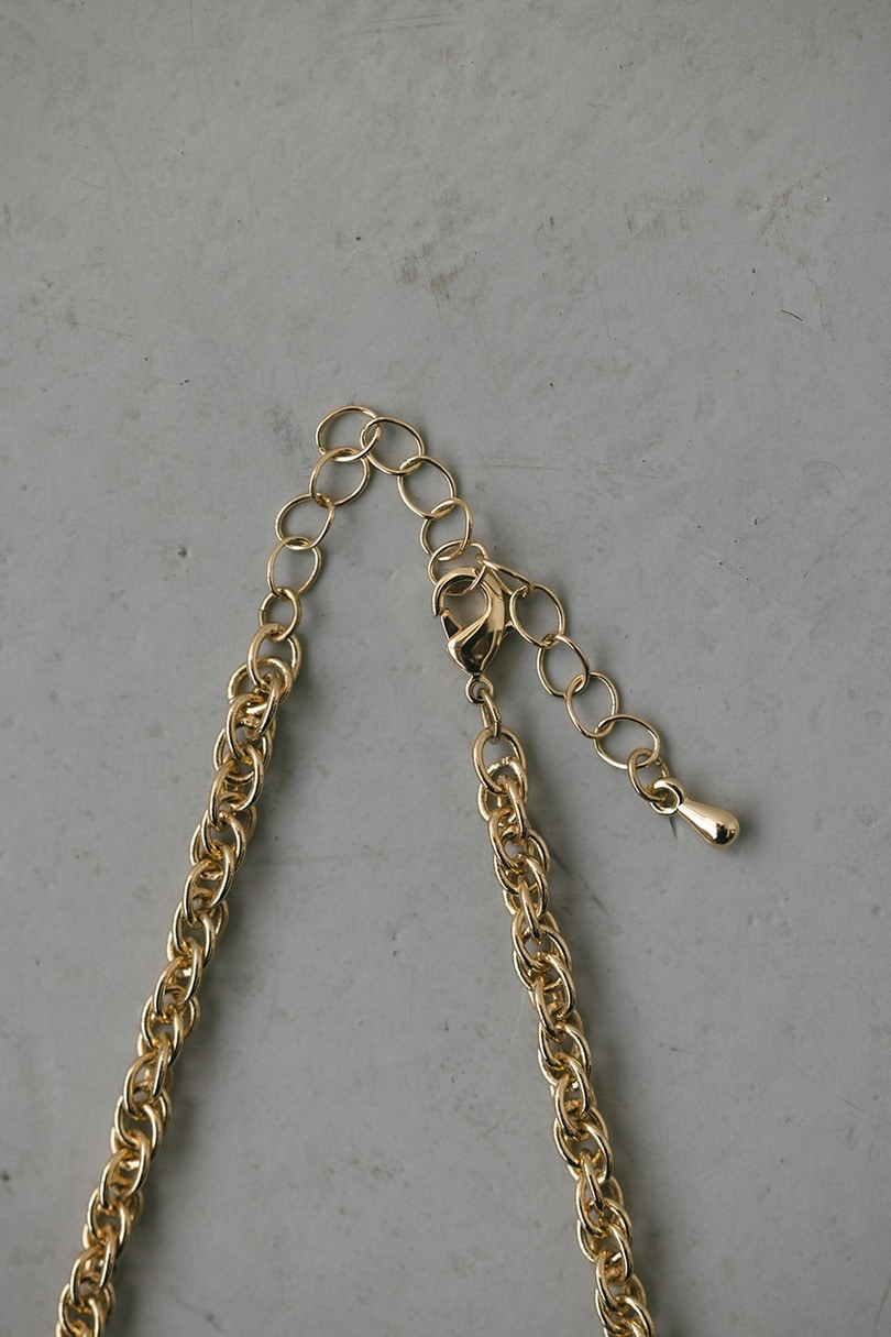 ツイストチェーンネックレス 詳細画像 GLD 9