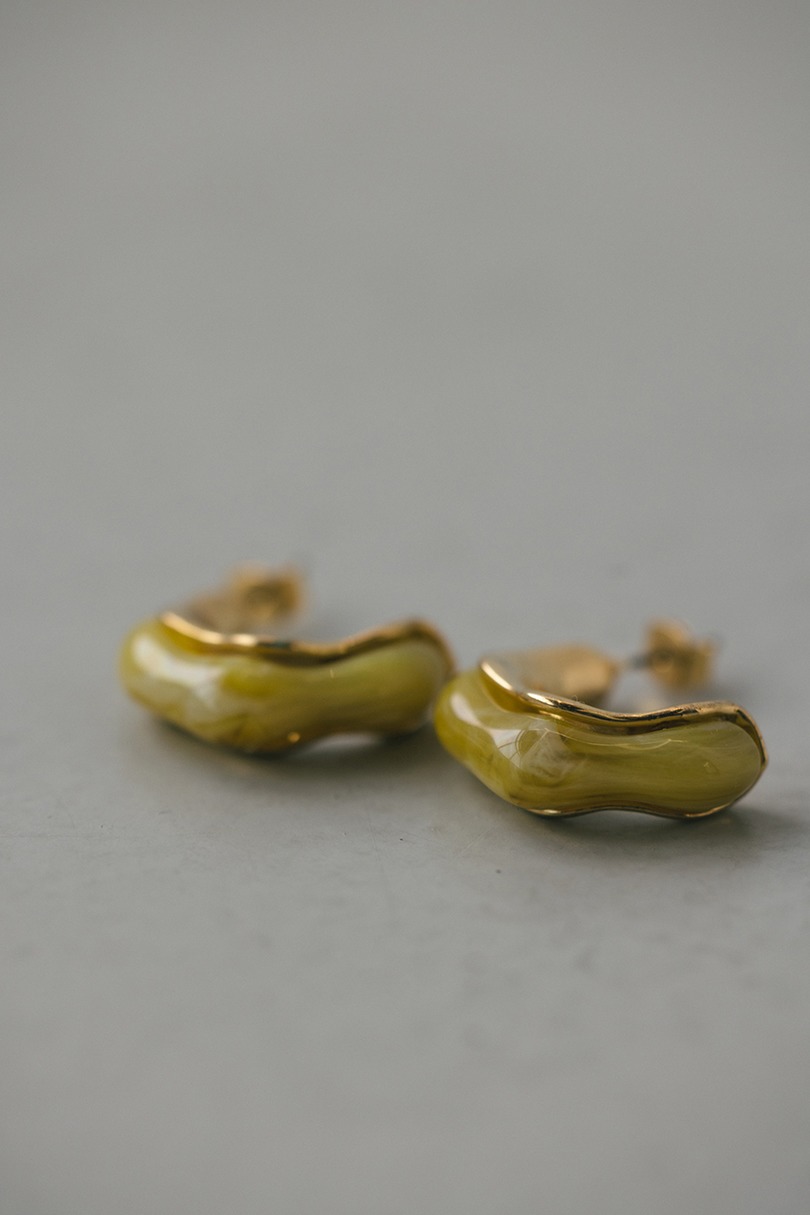 マーブルハーフピアス 詳細画像 GLD 5