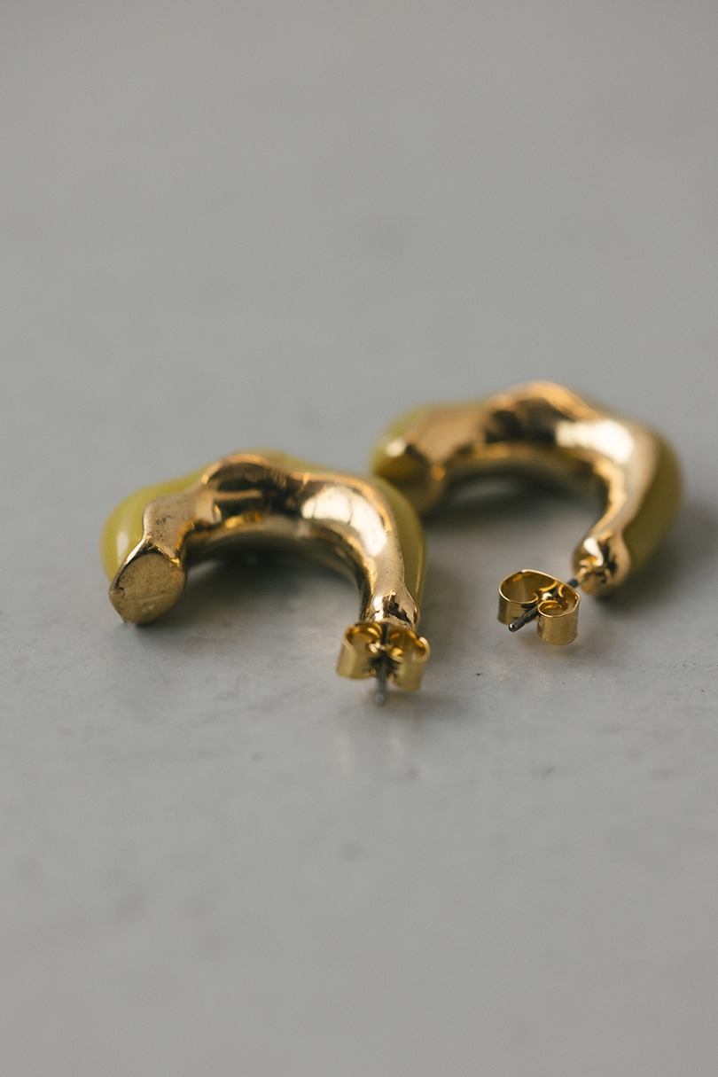 マーブルハーフピアス 詳細画像 GLD 8