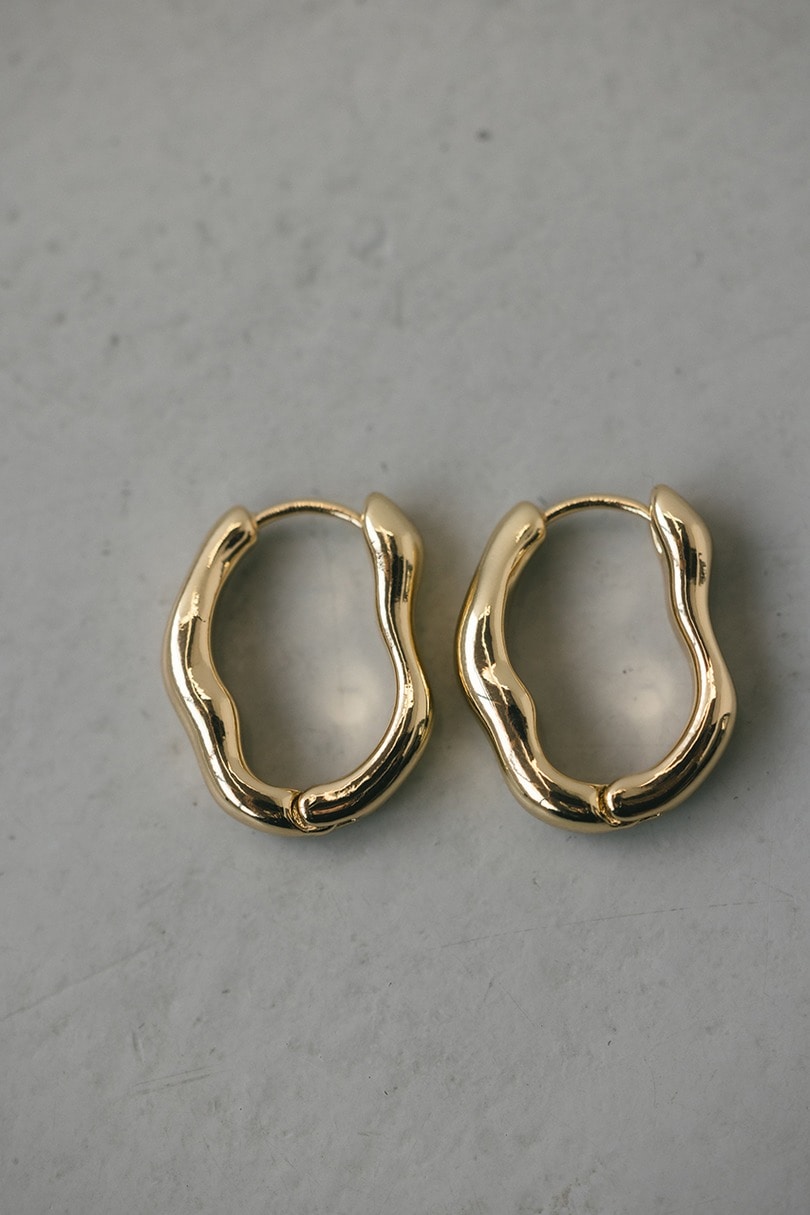 ウェーブラインフープピアス 詳細画像 GLD 3