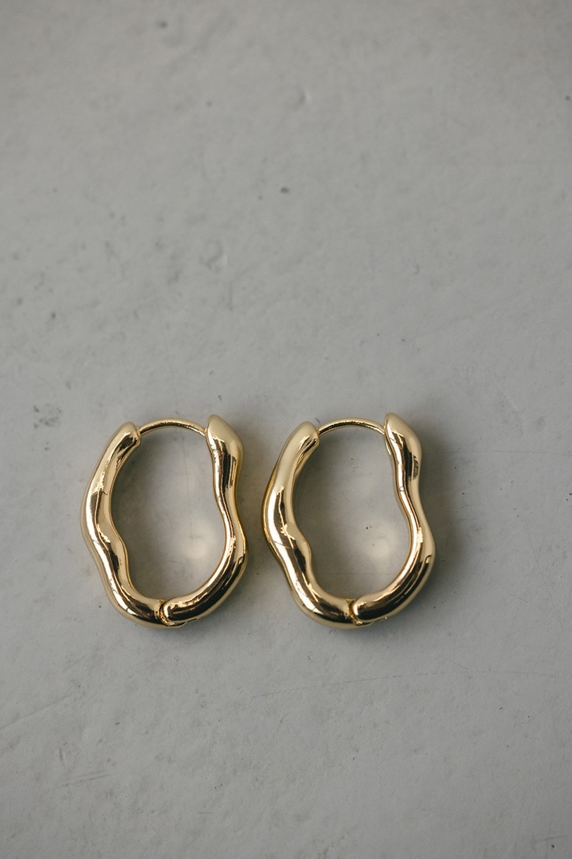 ウェーブラインフープピアス 詳細画像 GLD 4