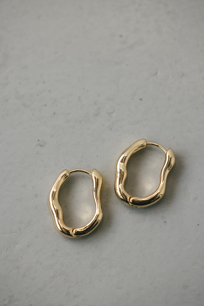 ウェーブラインフープピアス 詳細画像 GLD 5