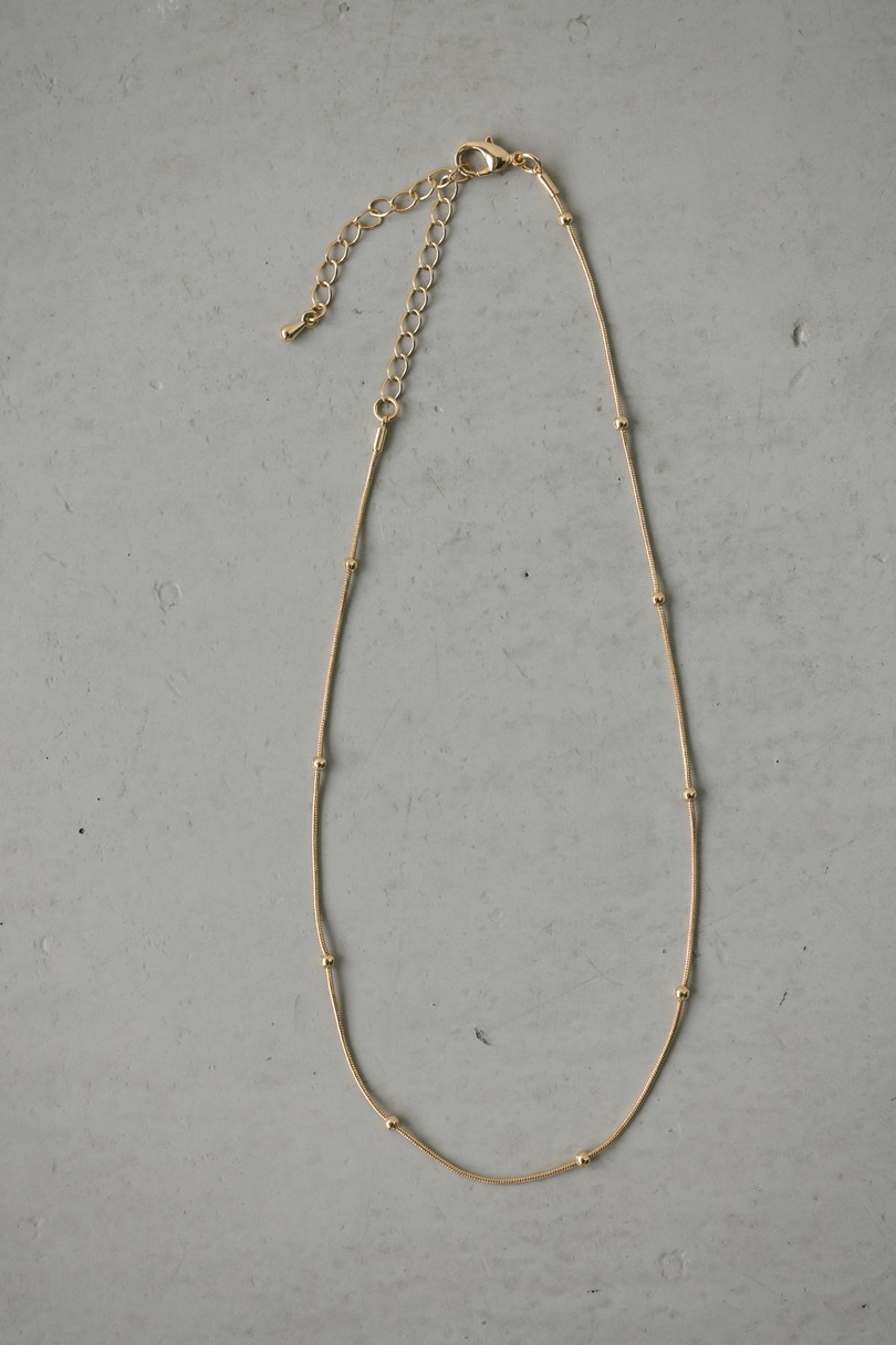 スネイクボールネックレス