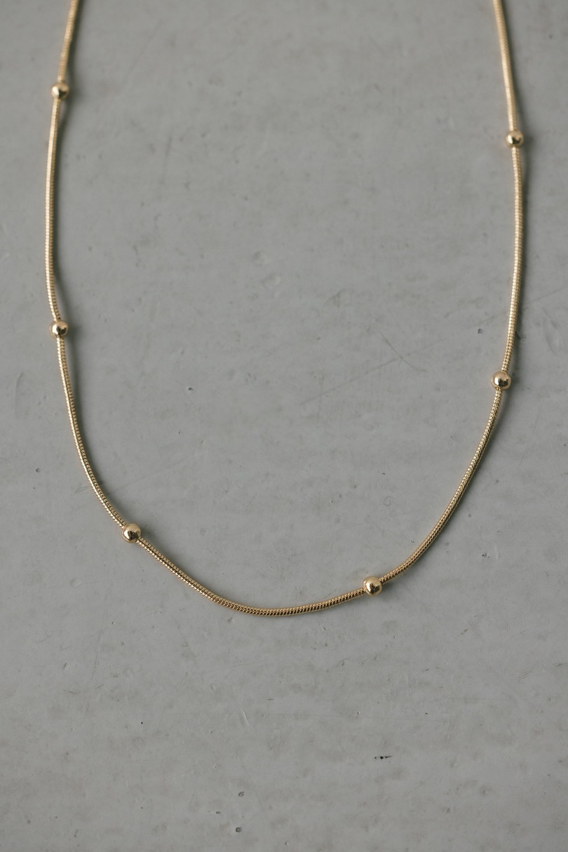 スネイクボールネックレス 詳細画像 GLD 4