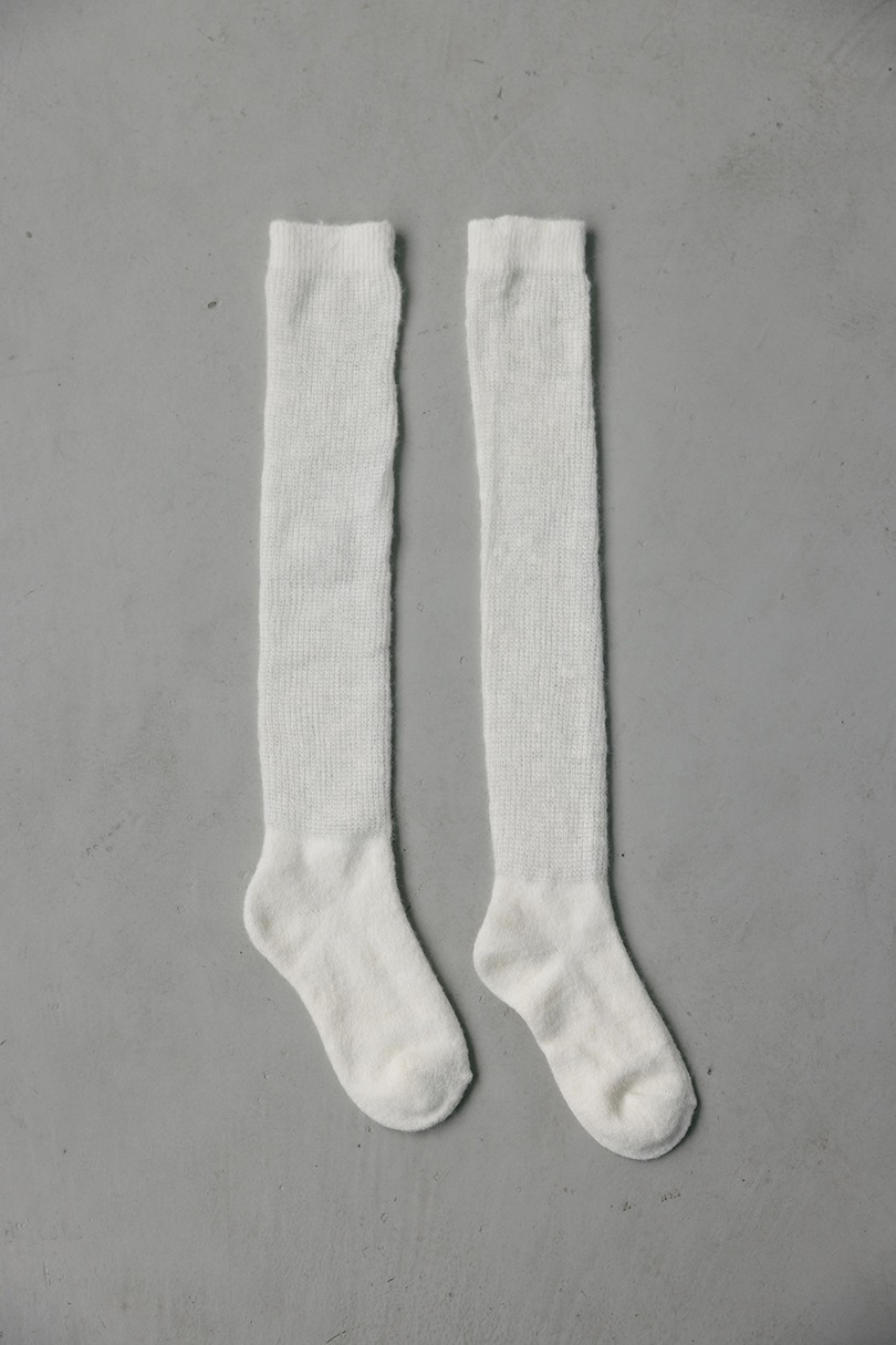 ソフトリブハイソックス 詳細画像 WHT 4