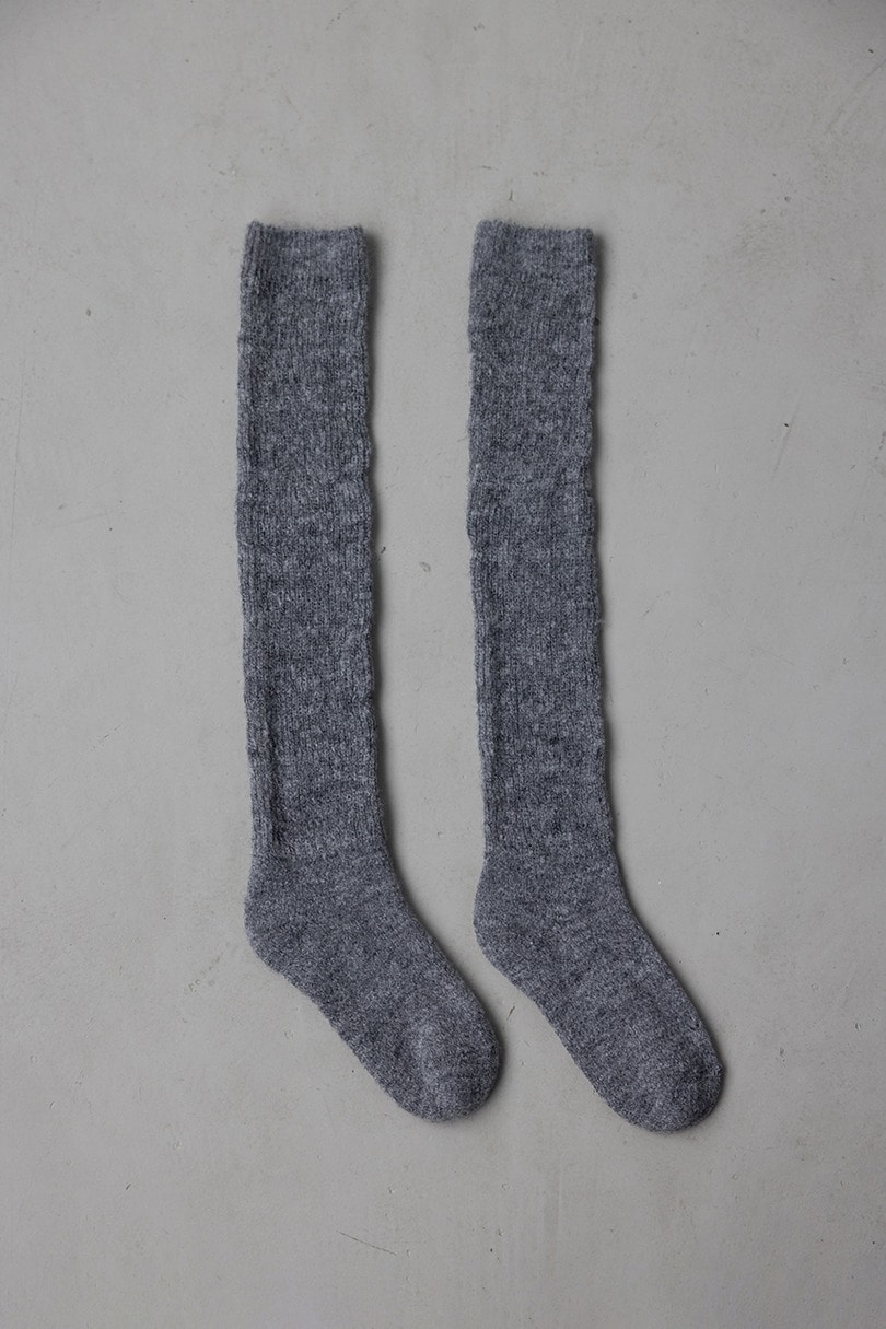 ソフトリブハイソックス 詳細画像 GRY 2