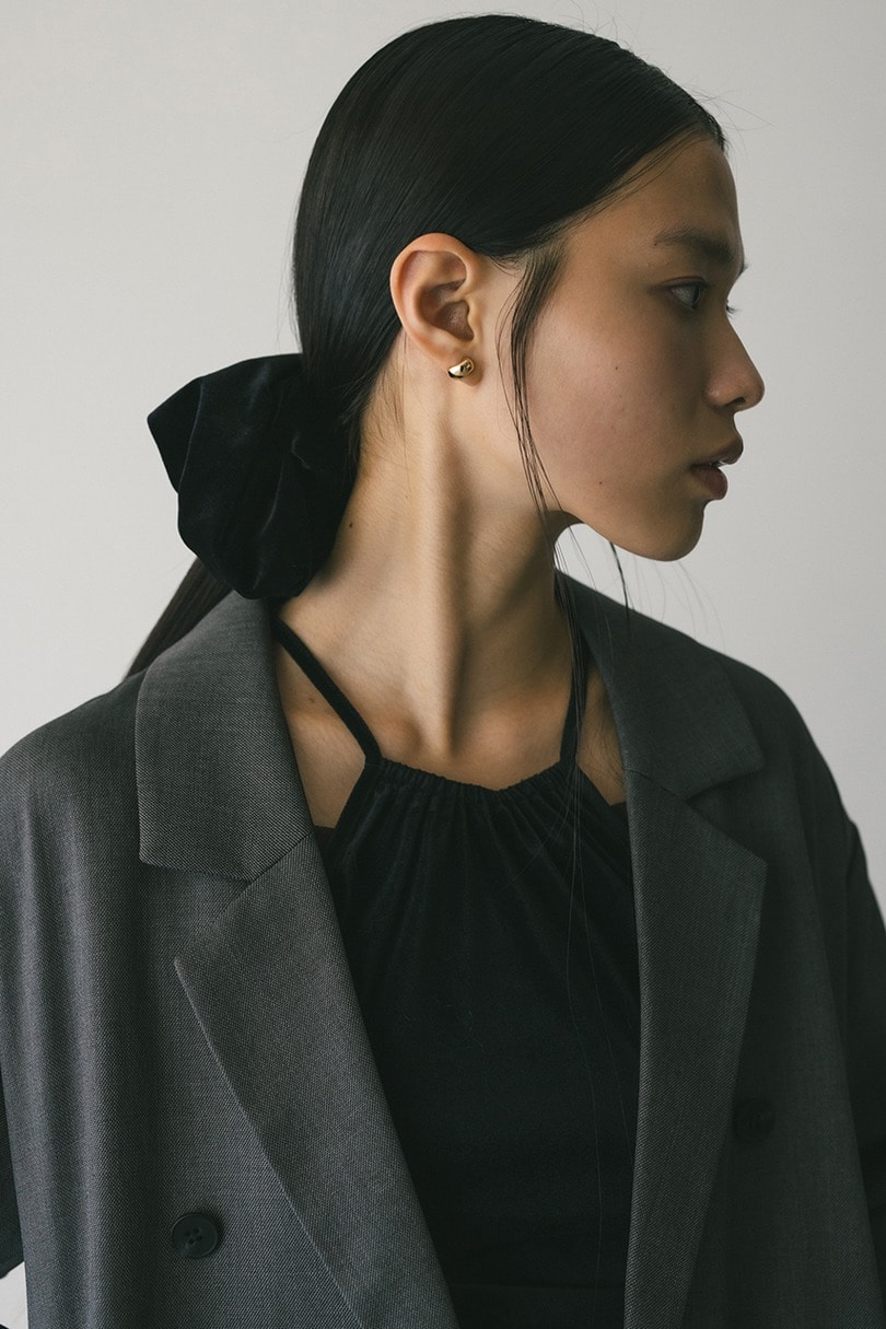 ベロアボリュームシュシュ 詳細画像 BLK 3