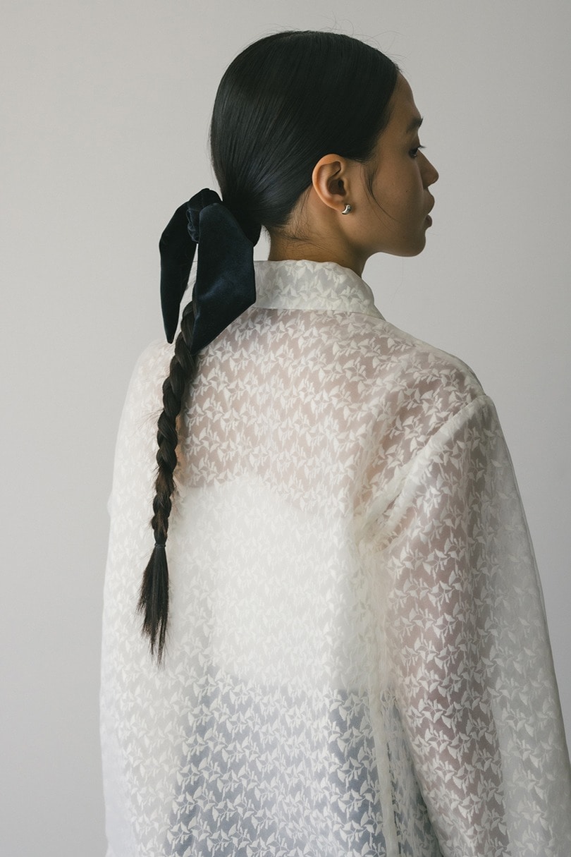 ベロアリボンシュシュ 詳細画像 BLK 2