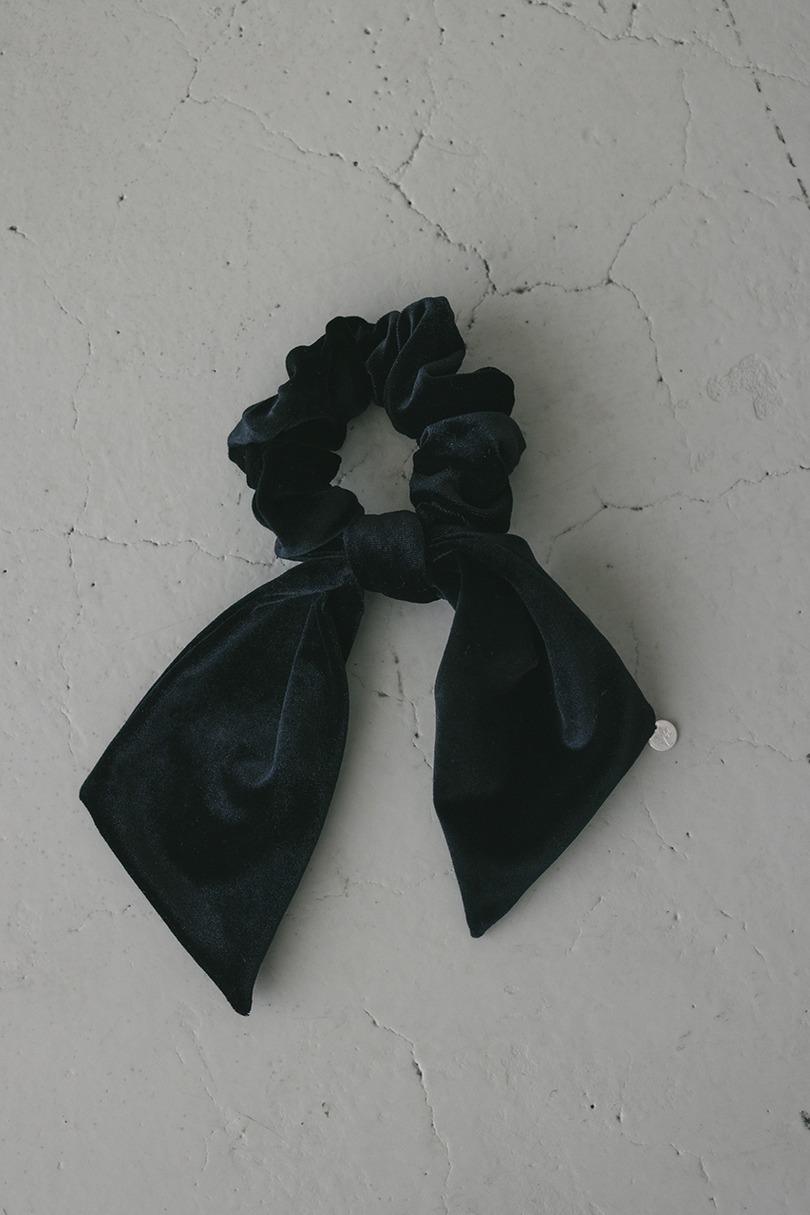 ベロアリボンシュシュ 詳細画像 BLK 4