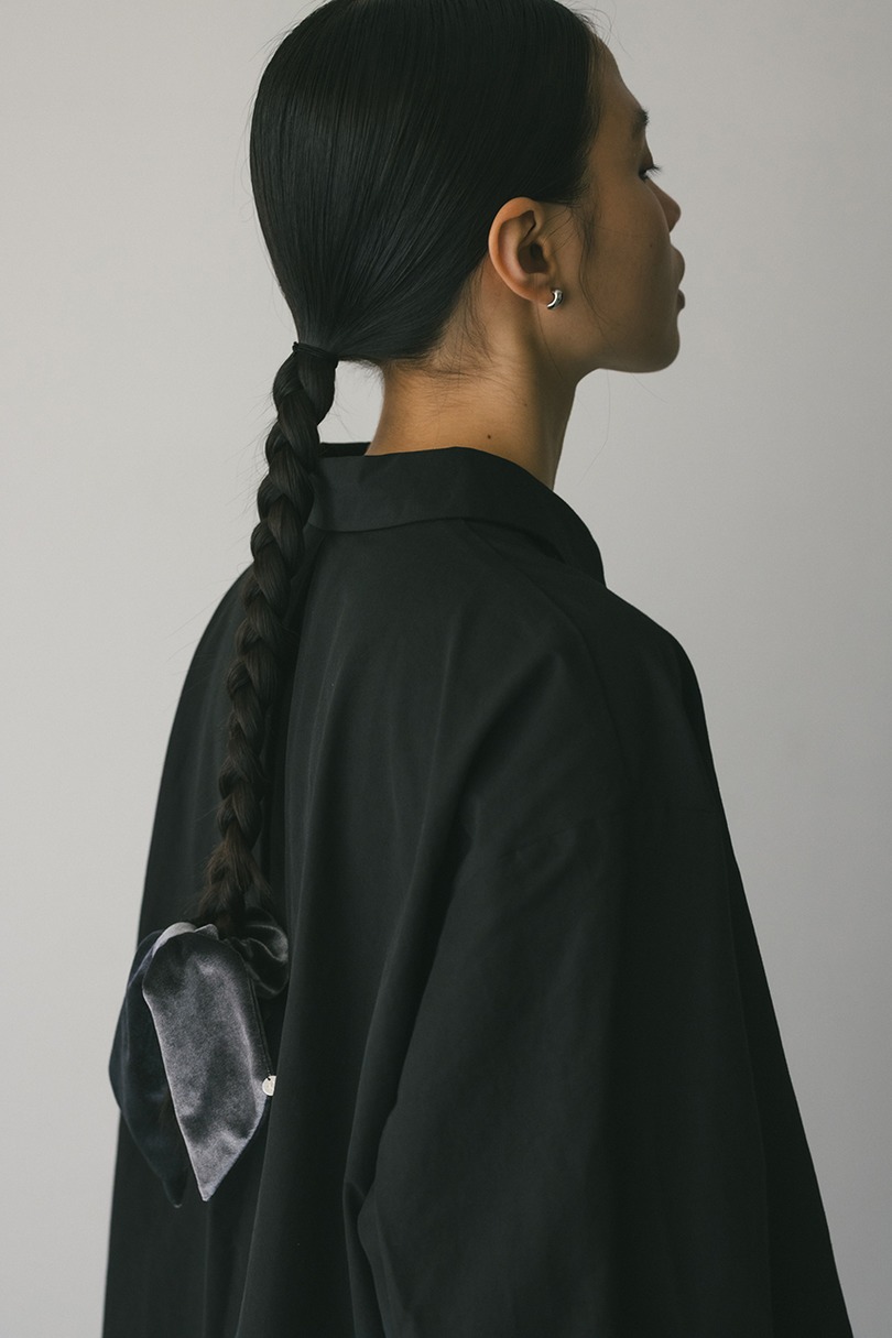 ベロアリボンシュシュ 詳細画像 GRY 2