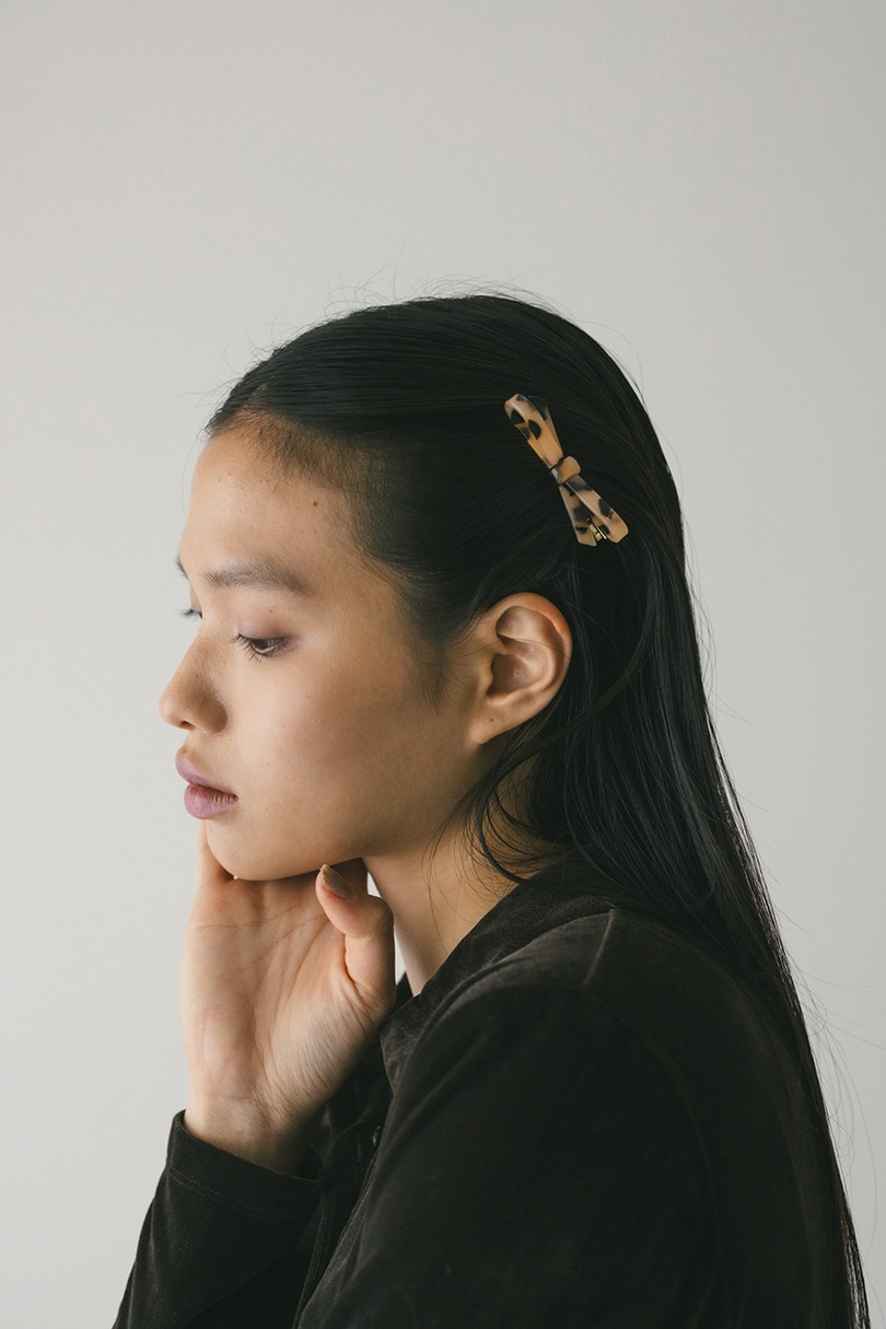 リボンミニヘアクリップ