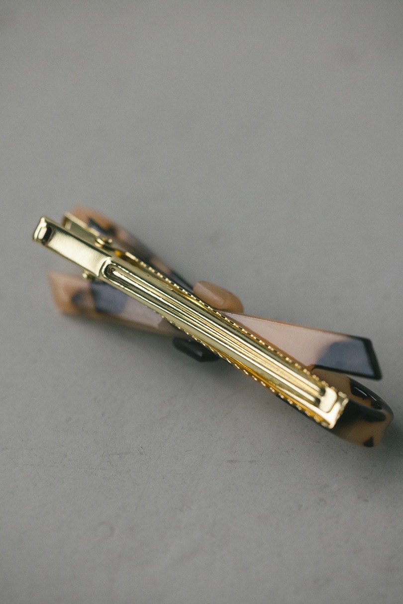 リボンミニヘアクリップ 詳細画像 柄BEG 7