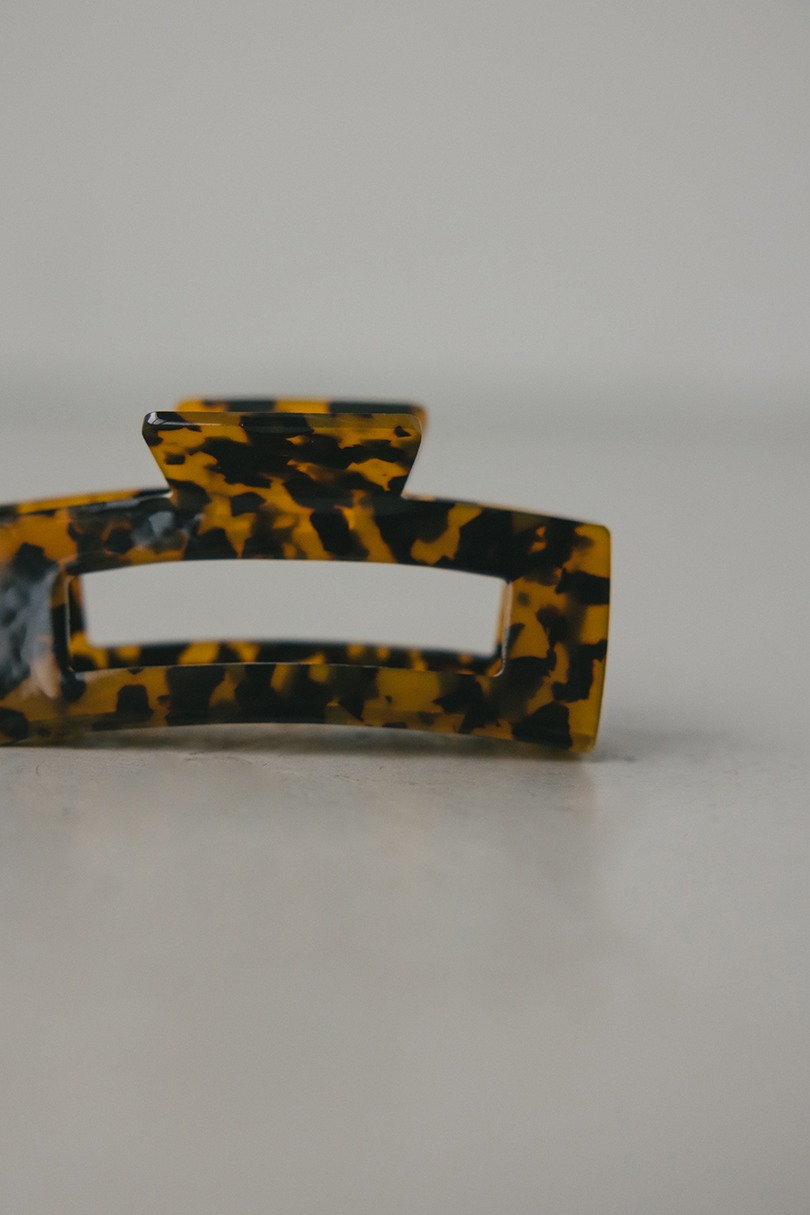 マーブルスクエアヘアクリップ 詳細画像 BRN 10