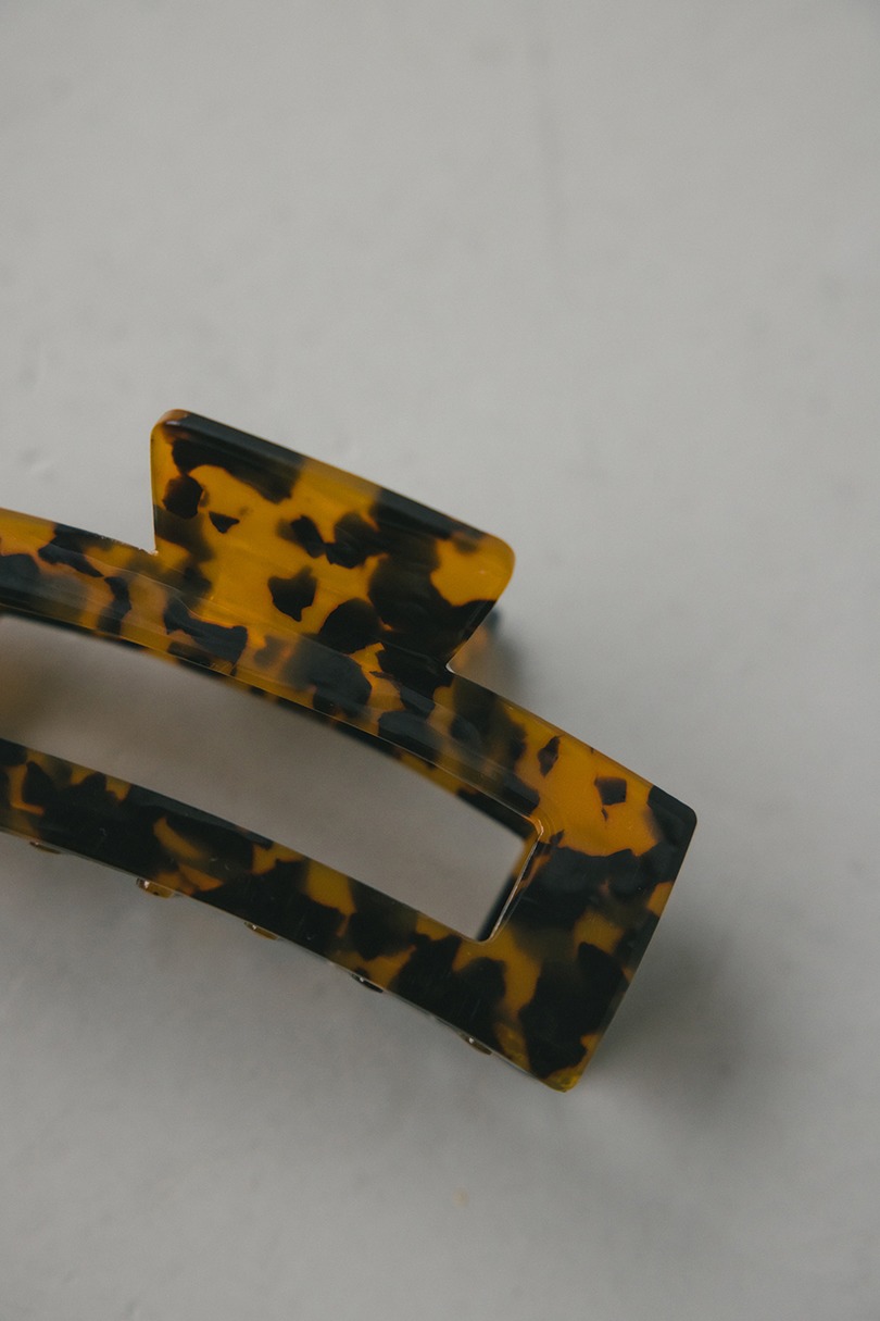 マーブルスクエアヘアクリップ 詳細画像 BRN 6