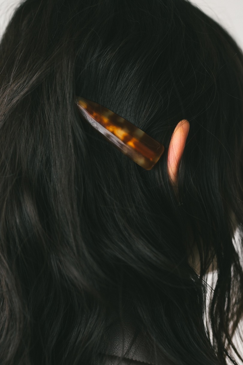 ニュアンスマーブルミニヘアクリップ 詳細画像 柄BRN 2