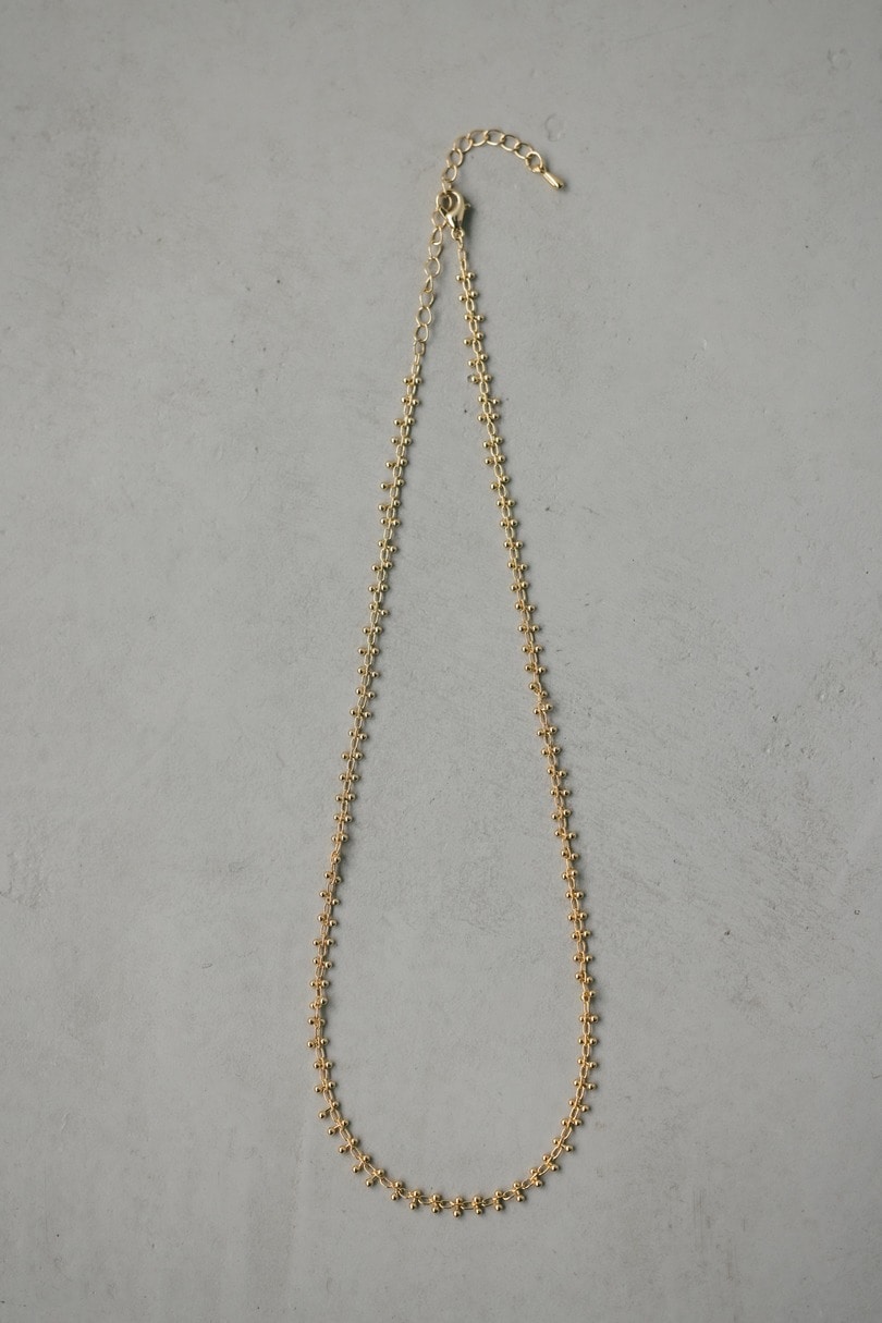 ビーズチェーンネックレス 詳細画像 GLD 3