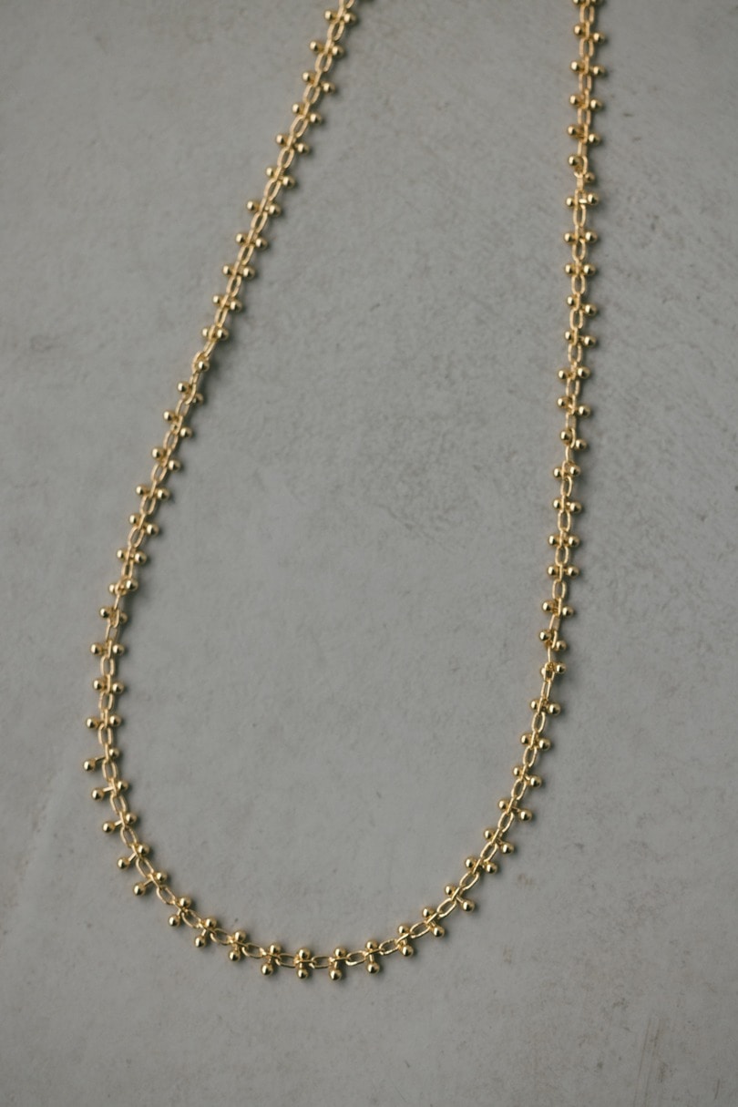 ビーズチェーンネックレス 詳細画像 GLD 4