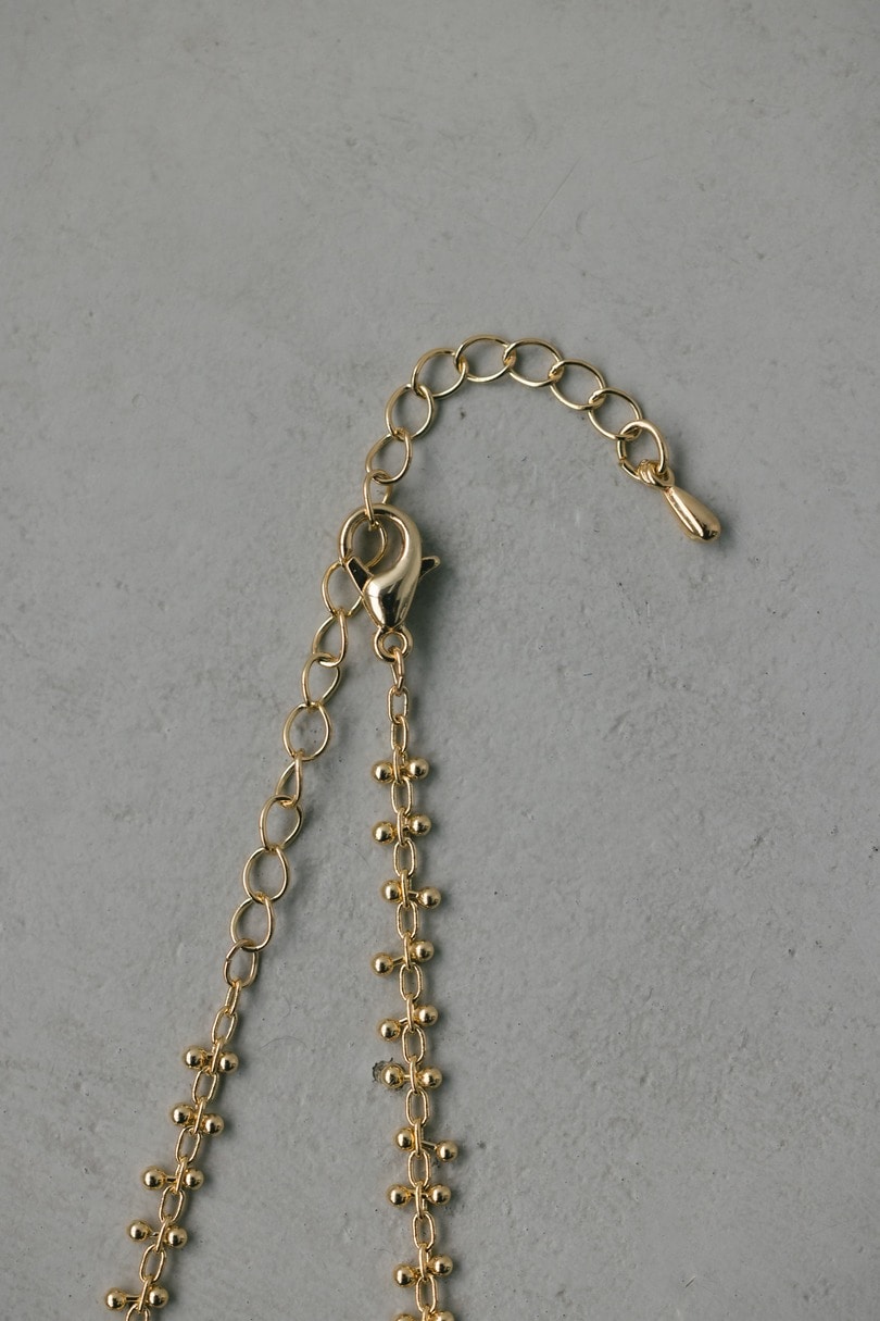 ビーズチェーンネックレス 詳細画像 GLD 6