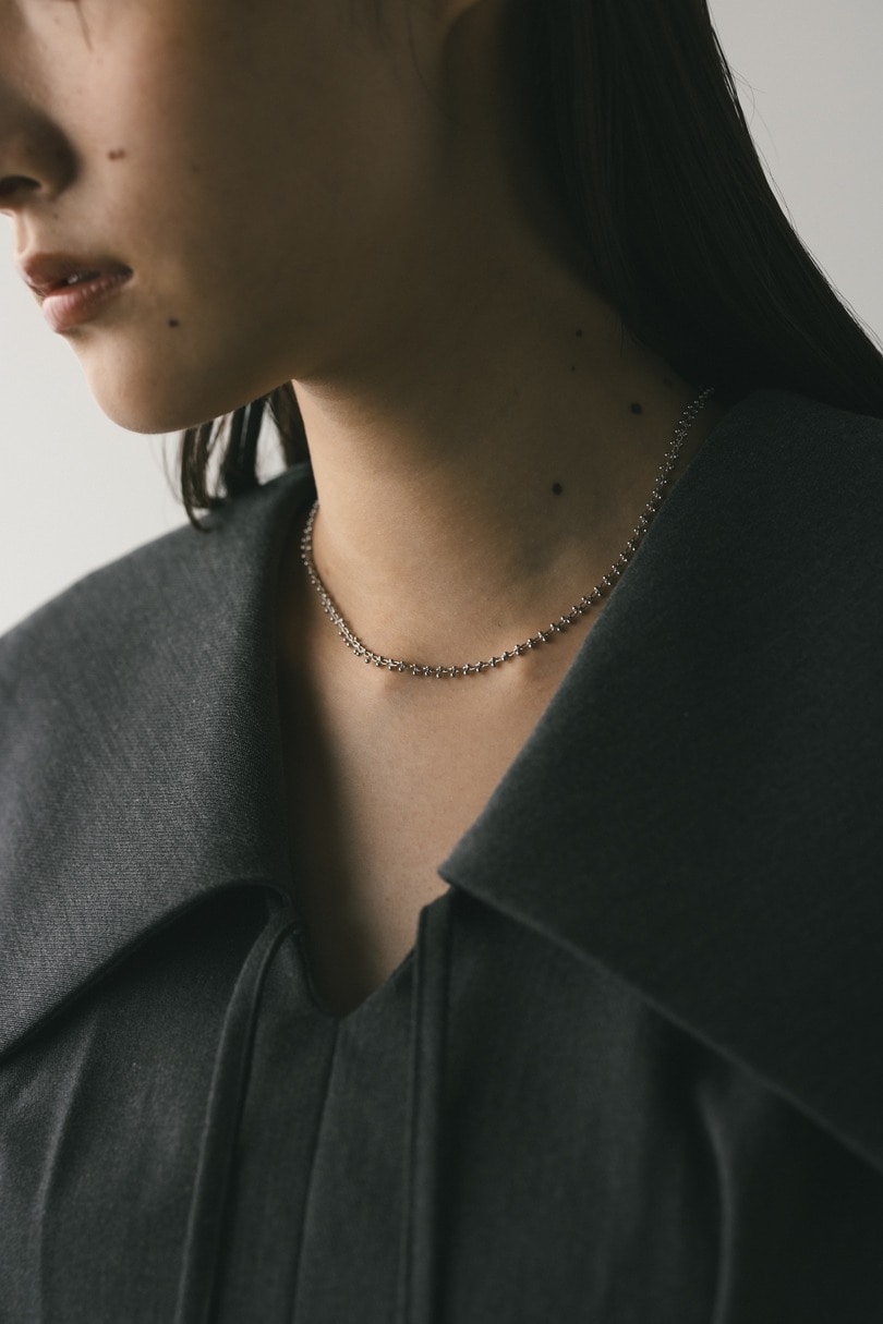 ビーズチェーンネックレス 詳細画像 SLV 2