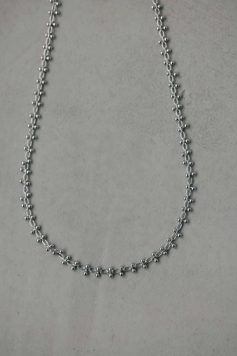 ビーズチェーンネックレス 詳細画像 SLV 5