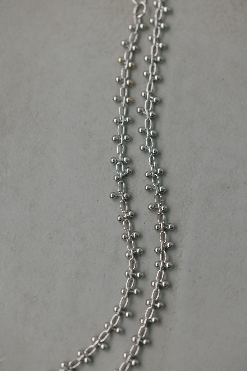 ビーズチェーンネックレス 詳細画像 SLV 7