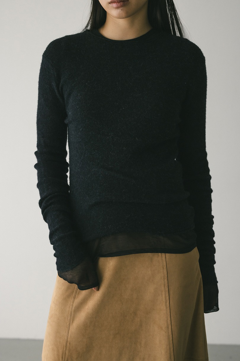 ロングスリーブソフトニット 詳細画像 BLK 4