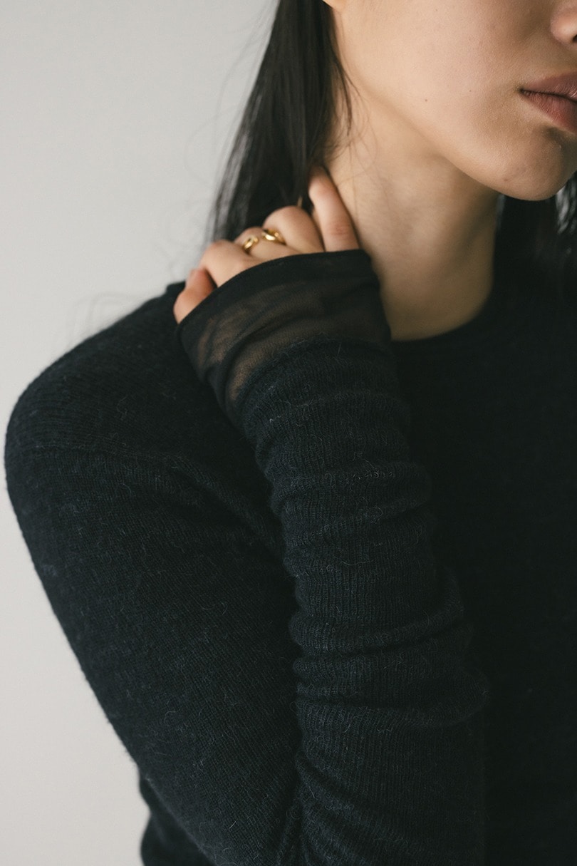 ロングスリーブソフトニット 詳細画像 BLK 7