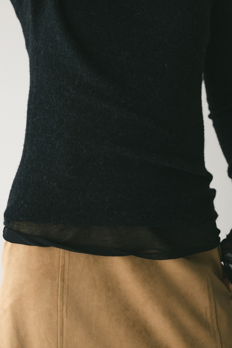 ロングスリーブソフトニット 詳細画像 BLK 8