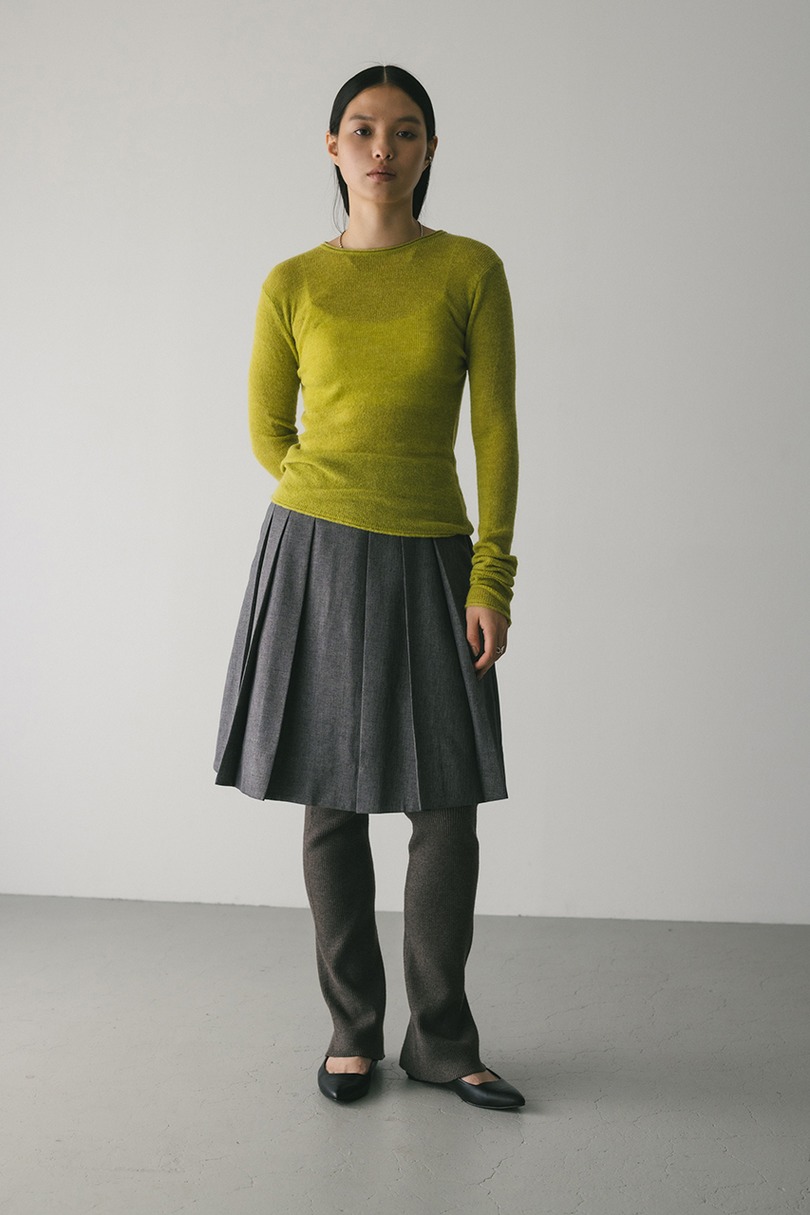 ロングスリーブソフトニット 詳細画像 LIME 2