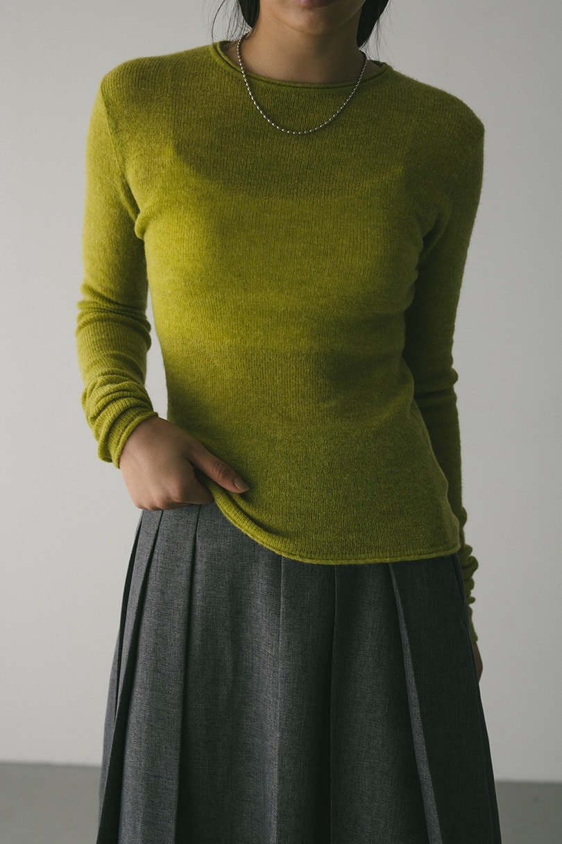 ロングスリーブソフトニット 詳細画像 LIME 4