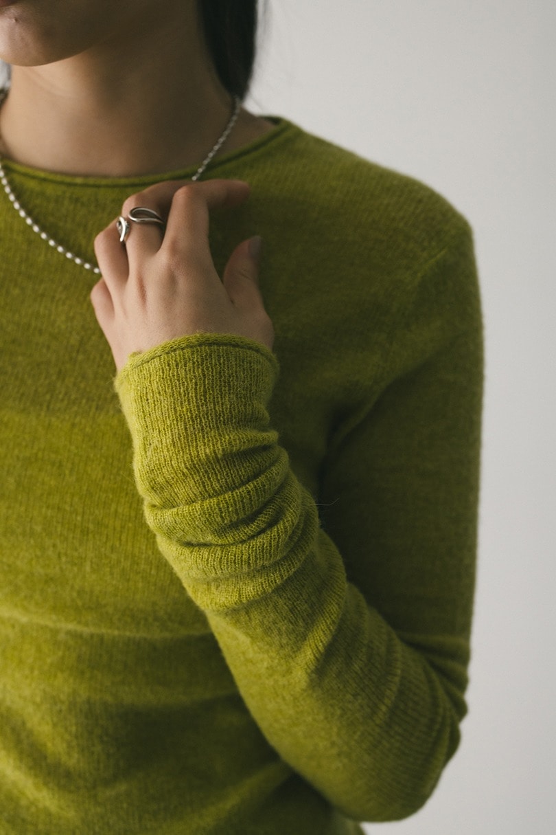 ロングスリーブソフトニット 詳細画像 LIME 7