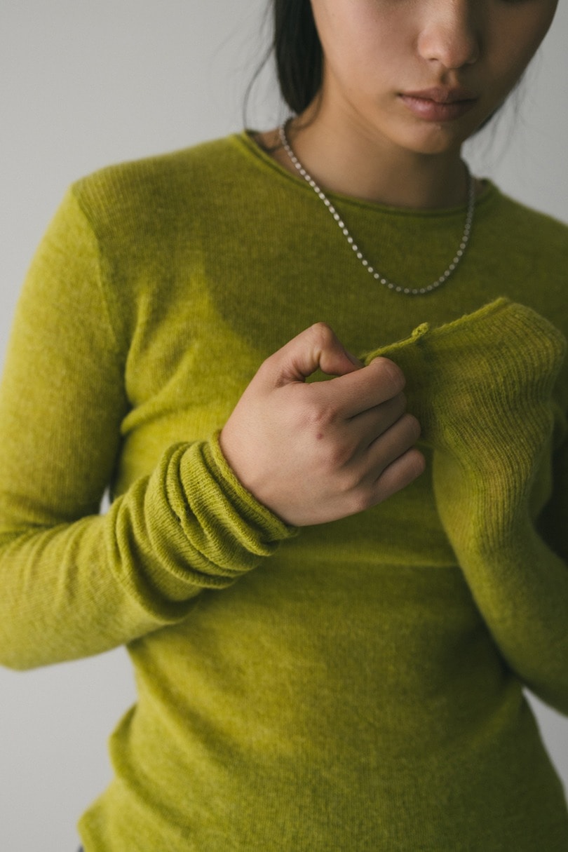 ロングスリーブソフトニット 詳細画像 LIME 9