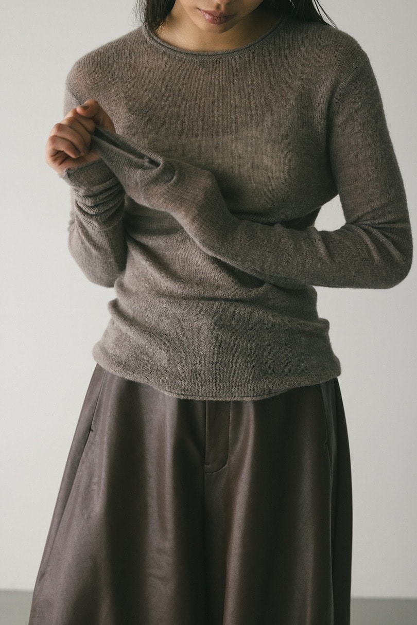 ロングスリーブソフトニット 詳細画像 GRY 2