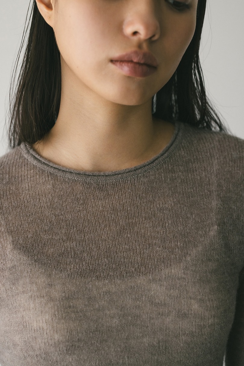 ロングスリーブソフトニット 詳細画像 GRY 4