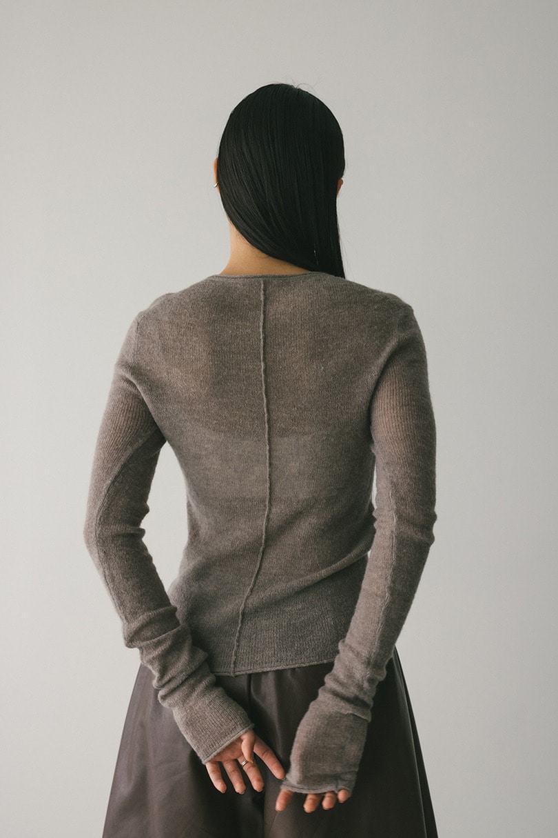 ロングスリーブソフトニット 詳細画像 GRY 7