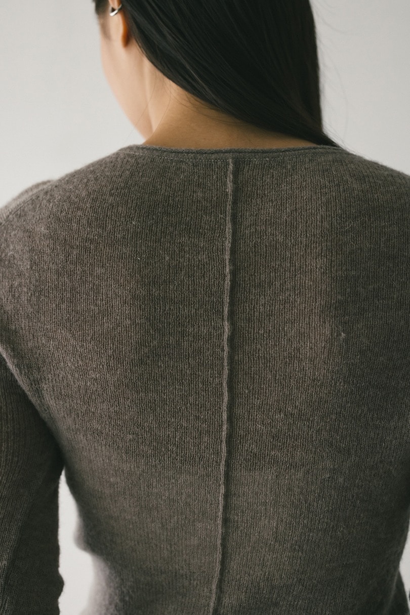 ロングスリーブソフトニット 詳細画像 GRY 9